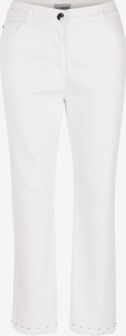 MIAMODA Slim fit Jeans in White: front