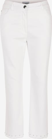 MIAMODA Slim fit Jeans in White: front