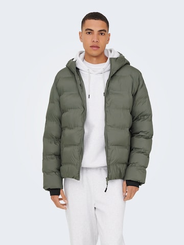 Giacca invernale 'ONSUNION' di Only & Sons in grigio