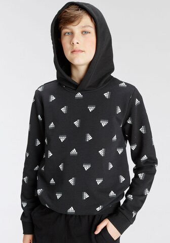 ADIDAS SPORTSWEAR Sports sweatshirt 'Brand Love Allover Print' in Black