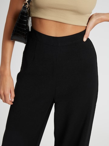 Tussah Wide leg Trousers 'MILLY ' in Black