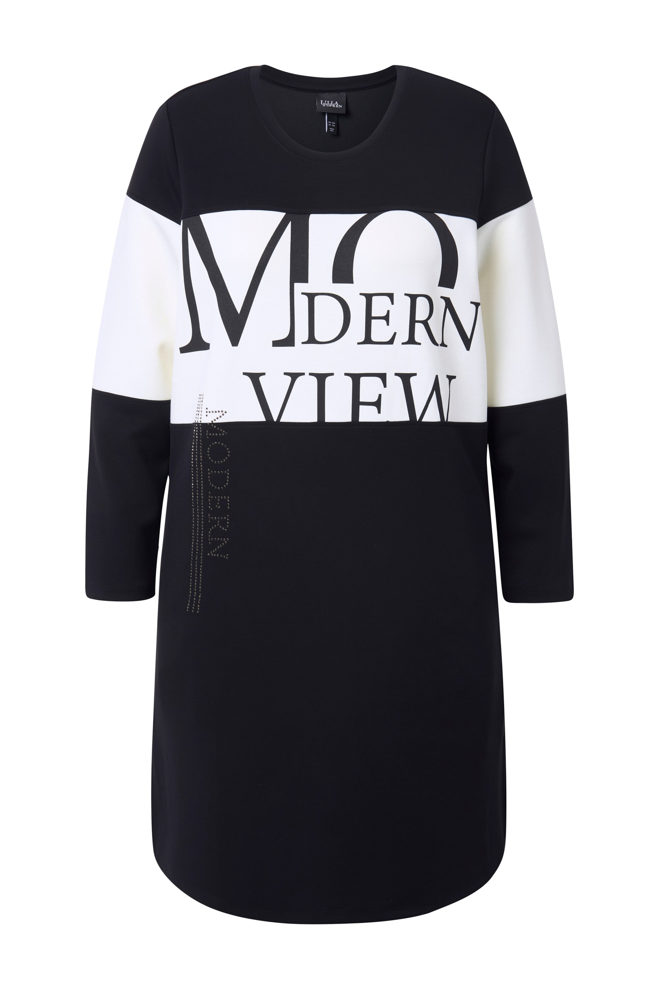 Ulla Popken Kleid in Schwarz: Vorderseite