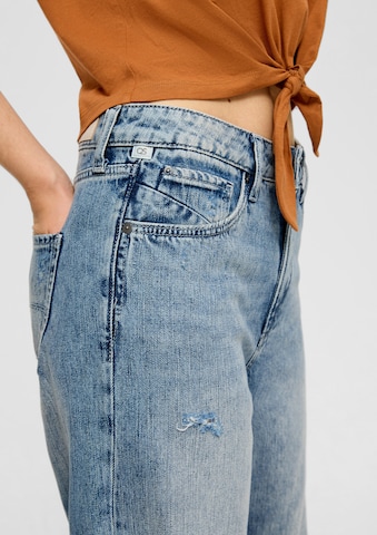 QS Wide leg Jeans in Blauw