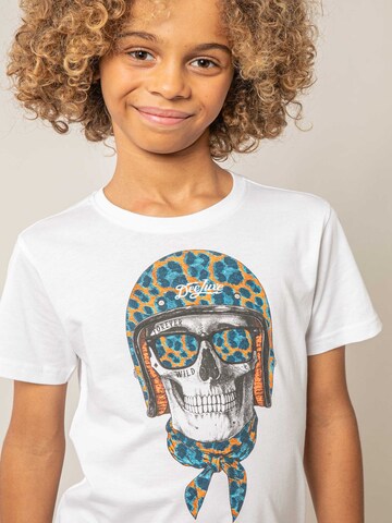 T-Shirt 'Wander' Deeluxe en blanc