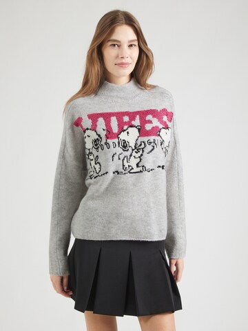 Frogbox - Jersey 'Snoopy Vibes' en gris: frente
