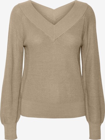 VERO MODA Pullover 'New Lex Sun' in Braun: predná strana