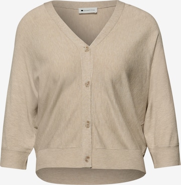 STREET ONE Strickjacke in Beige: Vorderseite