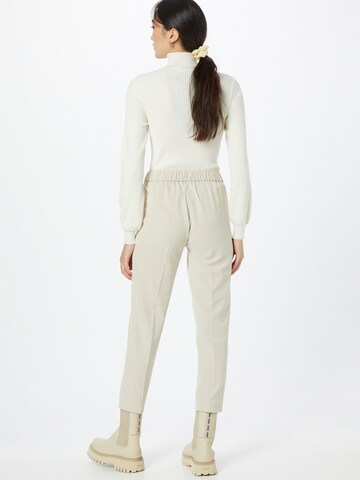 Sisley Regular Trousers with creases in Beige