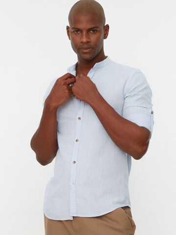 Trendyol Regular Fit Hemd in Blau