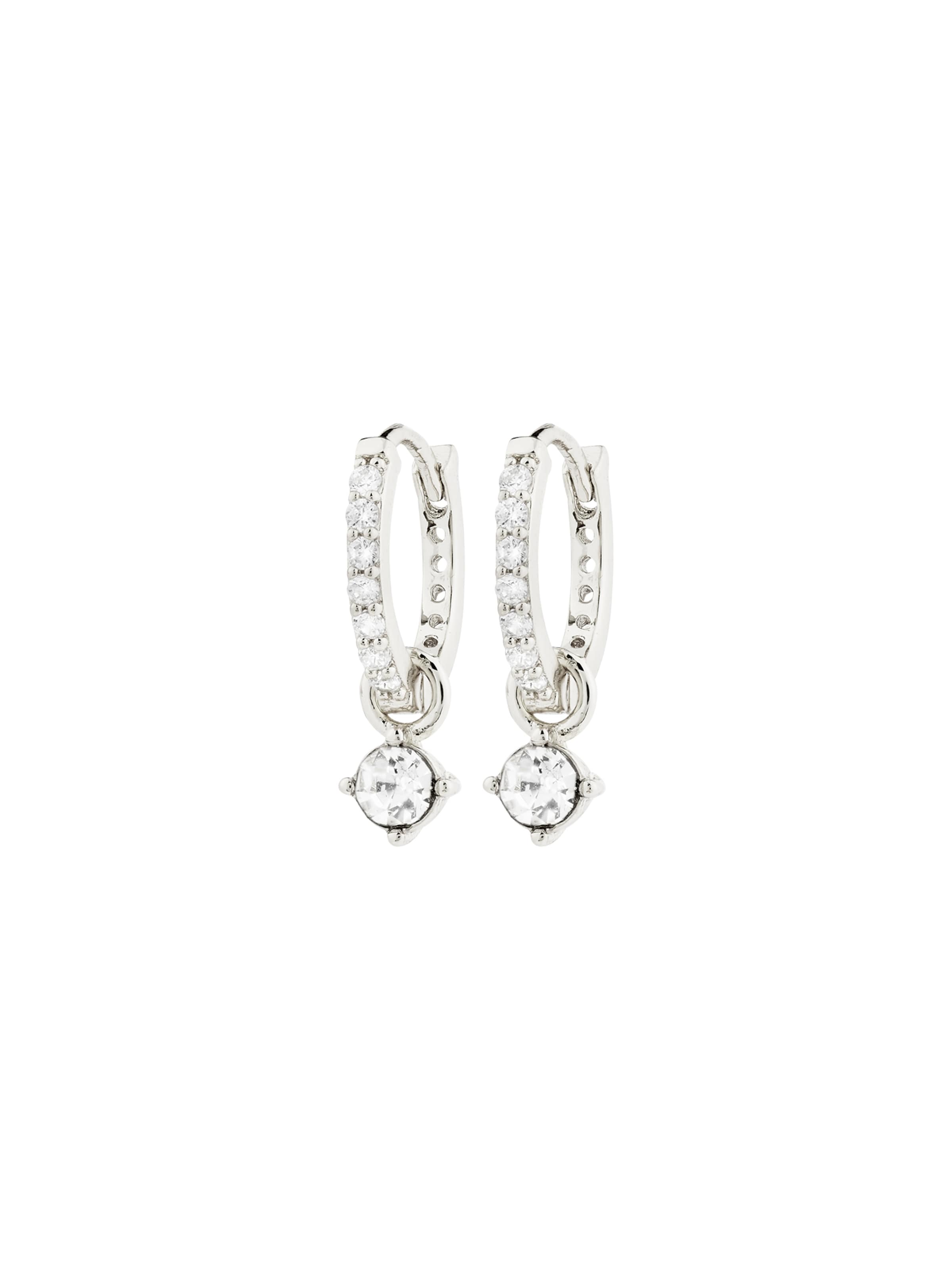 Boucles d'oreilles ' Joa ' Pilgrim en argent : devant