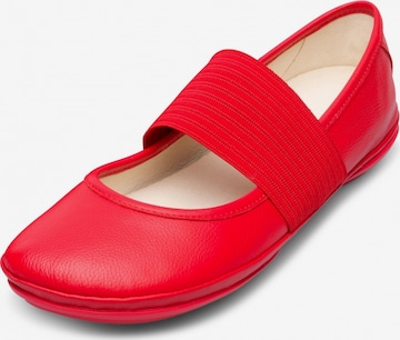 CAMPER Ballet Flats with Strap in Red: front