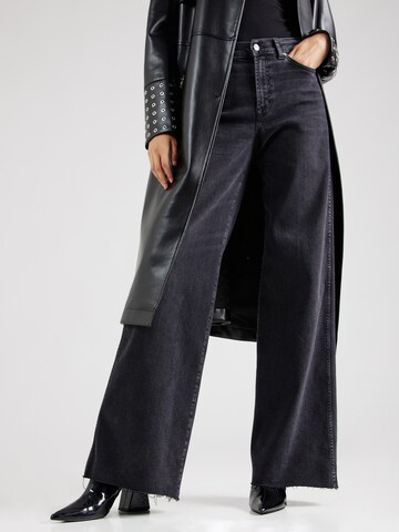 Wide leg Jeans 'LOTTA' di 7 for all mankind in nero: frontale