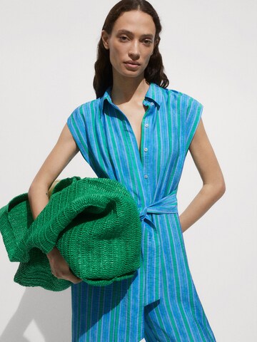 MANGO Jumpsuit 'Moraima' in Blauw