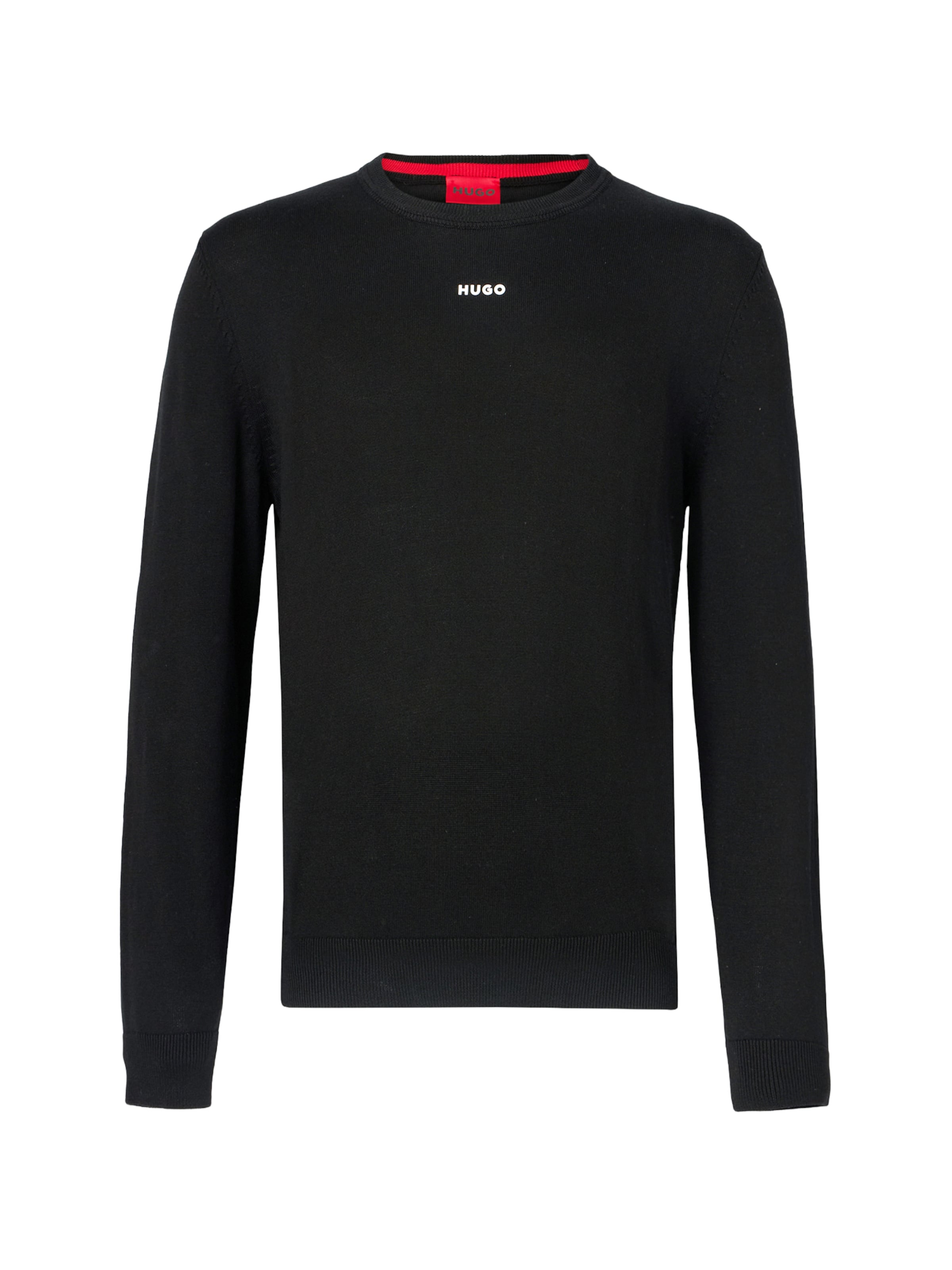 HUGO Kampsun 'San Cassius-C2', värv must: eest vaates