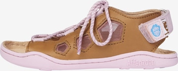 Affenzahn Sandals 'KATZE' in Brown: front