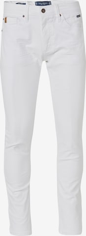 KOROSHI Liibuv Teksapüksid, värv valge: eest vaates