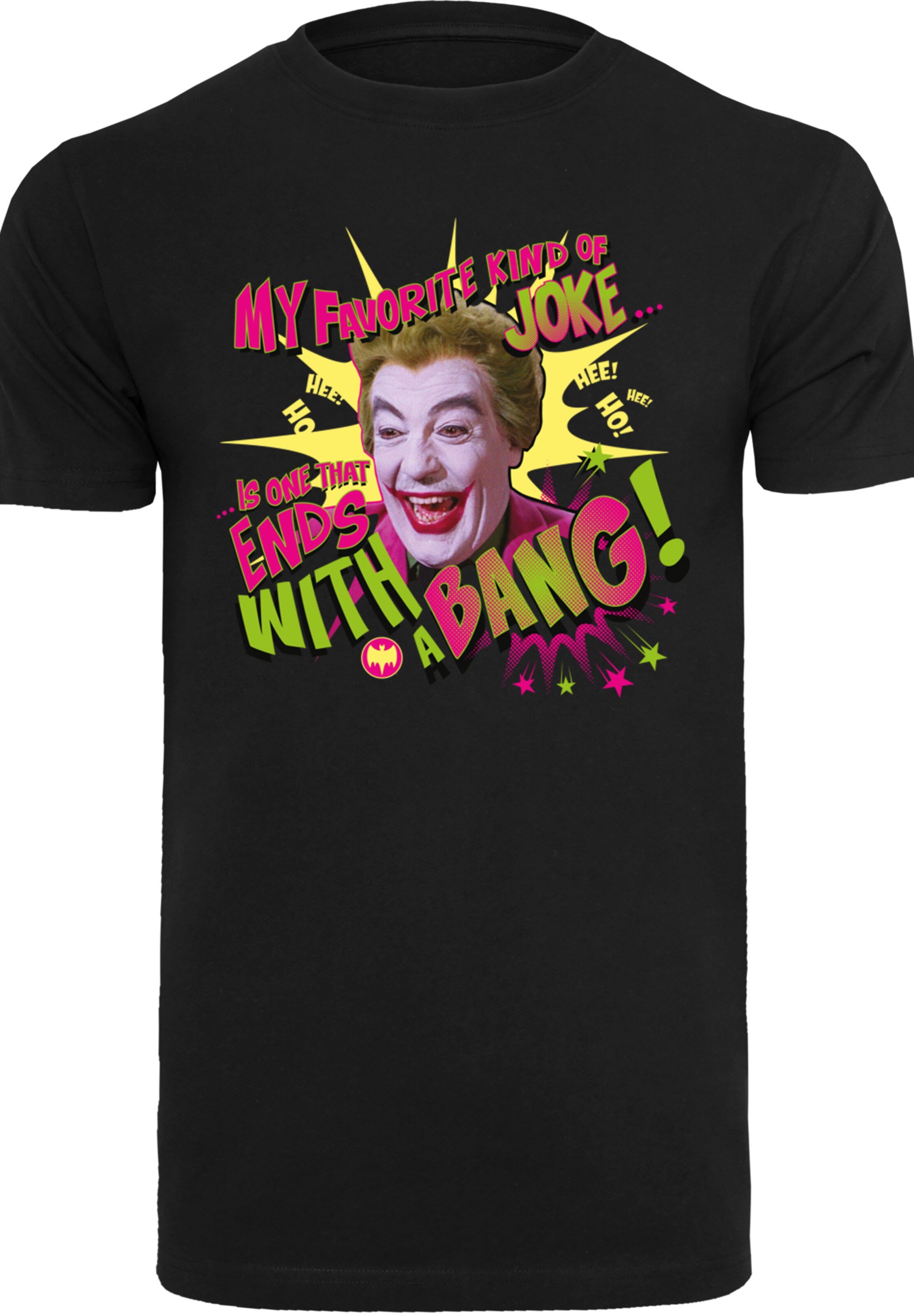 T-Shirt 'Batman TV Series Joker Bang' F4NT4STIC en noir : devant