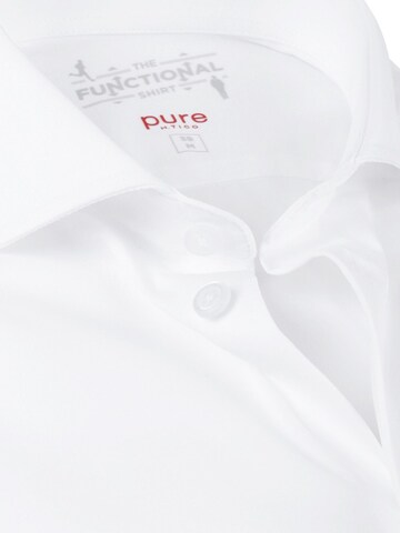 PURE Slim fit Button Up Shirt in White