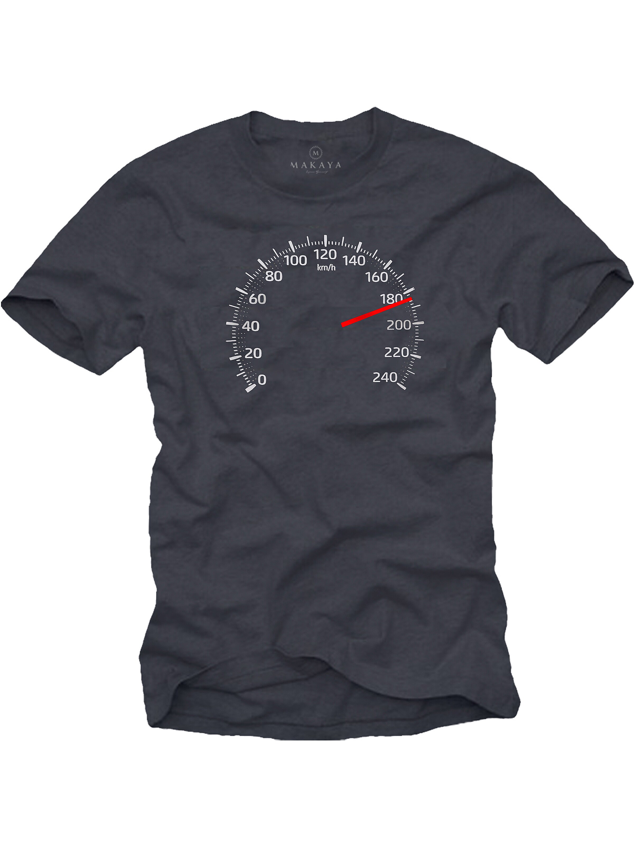 MAKAYA Shirt 'Tacho 180' in Grey: front