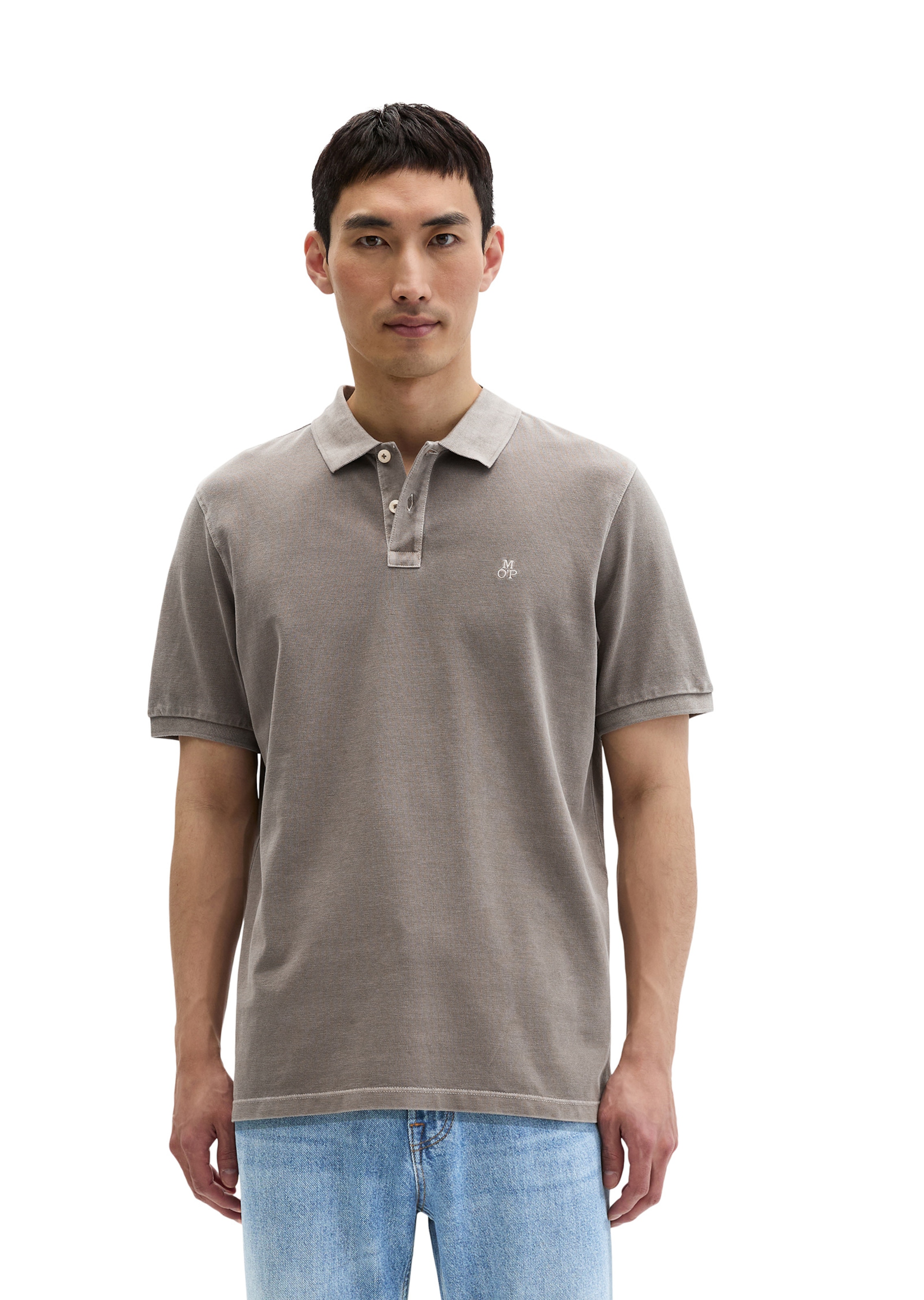 Marc O'Polo Shirt in Grey: front