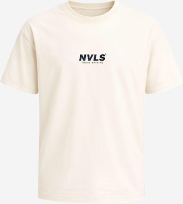 Neverless Shirt 'Tokyo Wave' in Beige: Vorderseite
