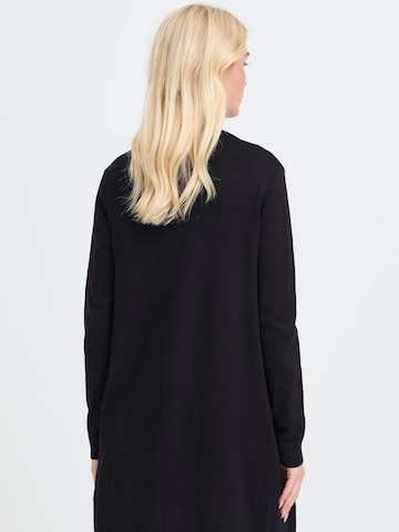 Oxmo Gebreid vest ' OXAIDA LONG ' in Zwart
