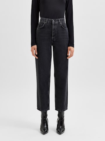 SELECTED FEMME Loosefit Jeans 'Kate' in Schwarz: predná strana