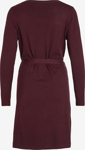 VILA Knitted dress in Red