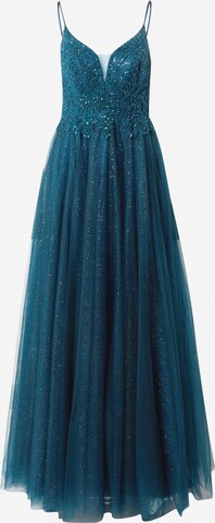 mascara Evening Dress in Green: front