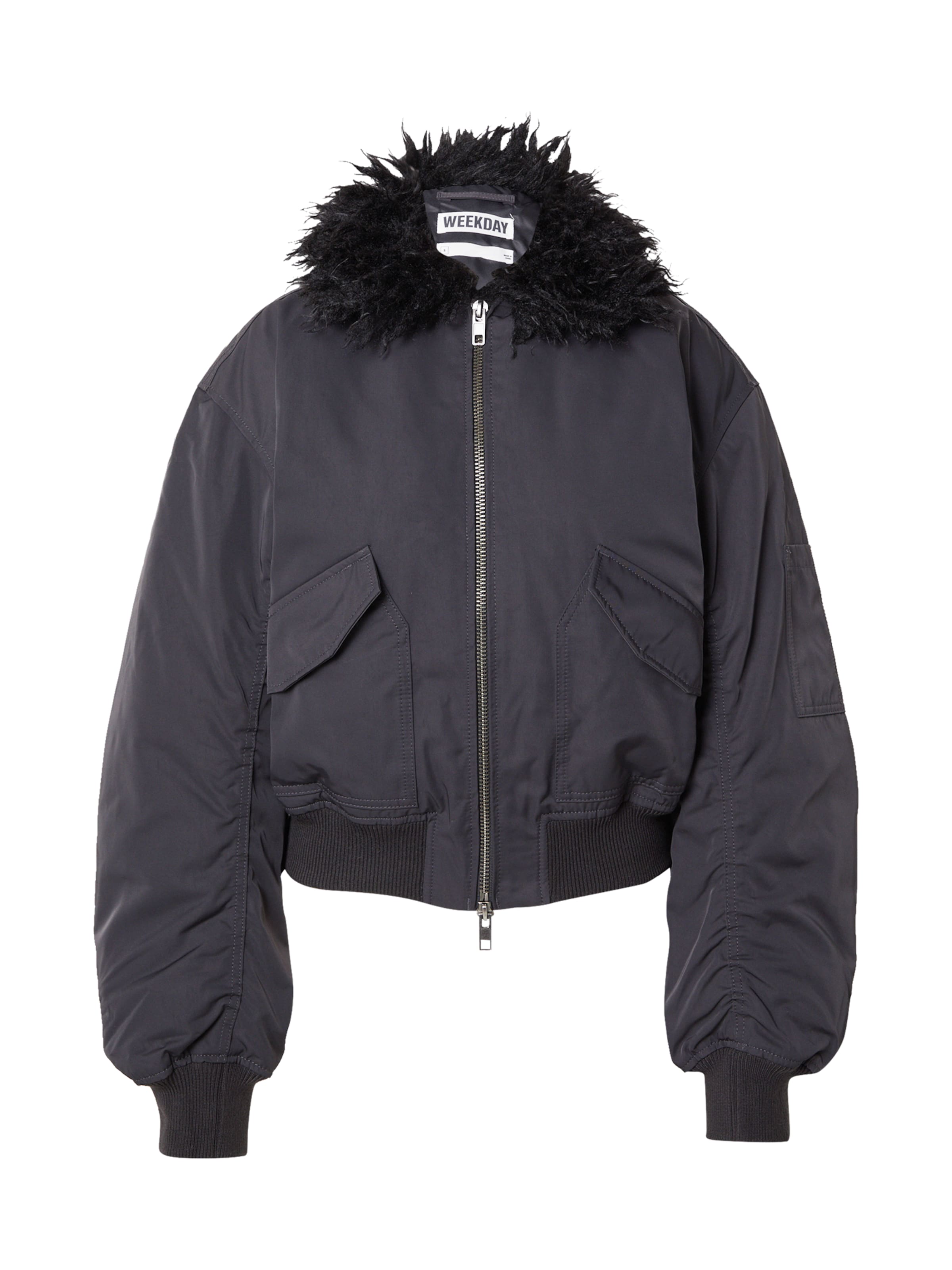 WEEKDAY Преходно яке 'Klara' в сиво: отпред