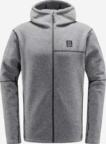 Haglöfs Athletic Fleece Jacket 'Swook' in Grey: front