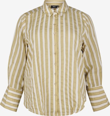 Chemisier 'ESASI' Zizzi en beige : devant