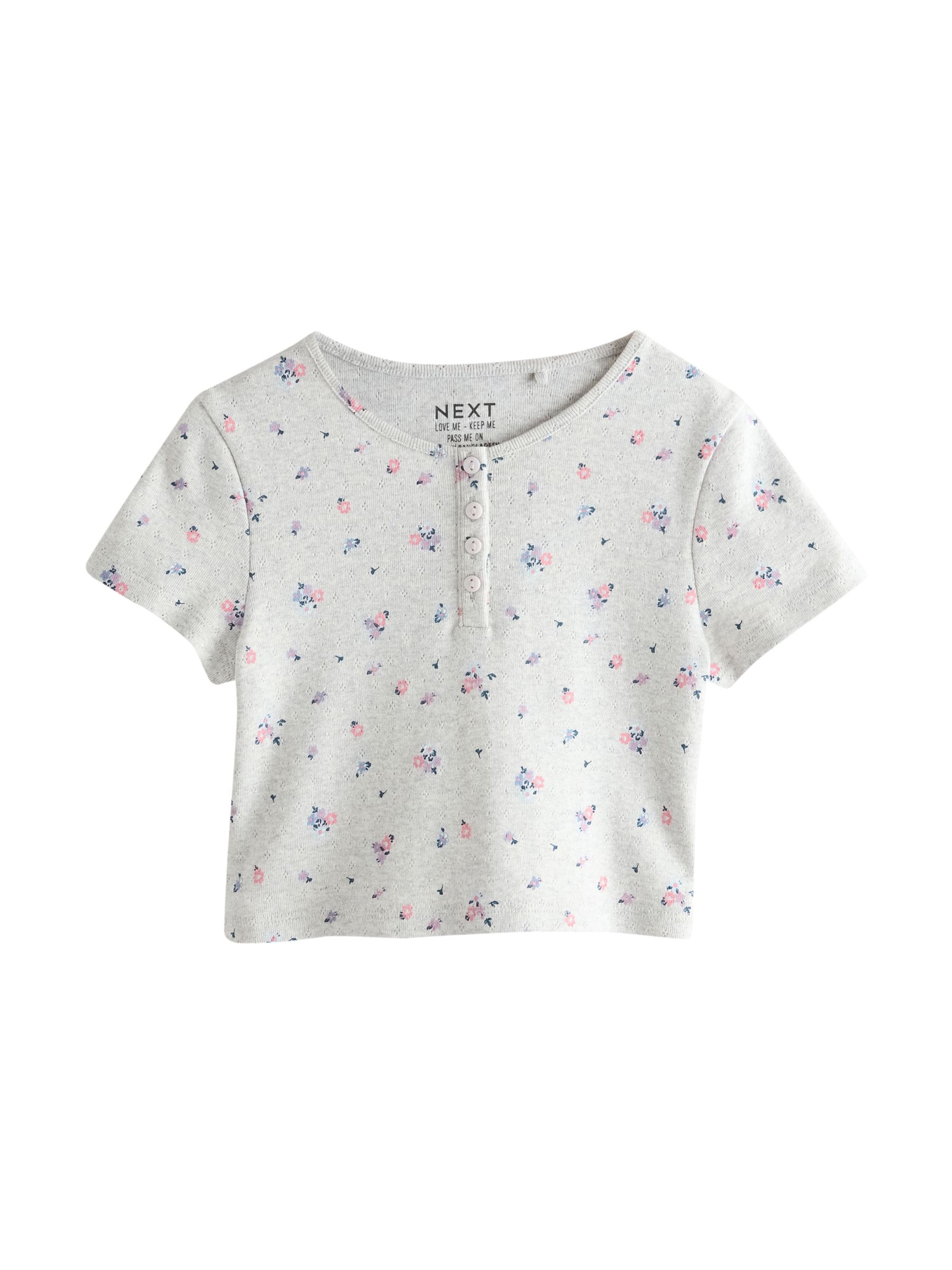 T-Shirt Next en gris : devant