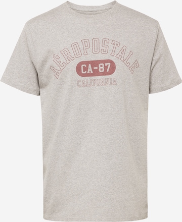 T-Shirt 'CA-87' AÉROPOSTALE en gris : devant