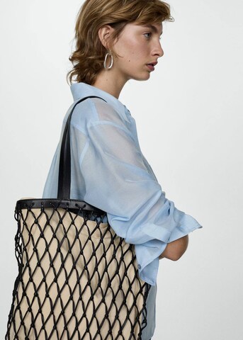 MANGO Bluse 'Cosilk' i blå