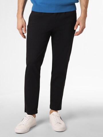 Coupe slim Pantalon ' Neithan ' Finshley & Harding London en bleu : devant