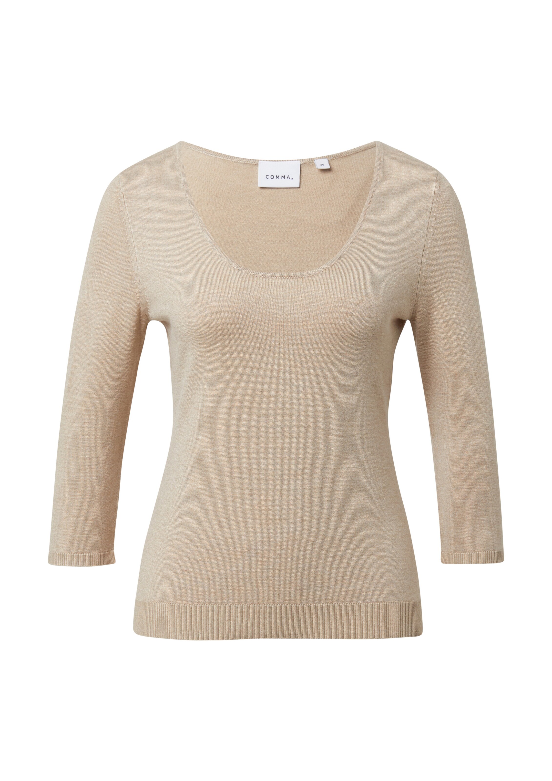 Pull-over COMMA en beige : devant
