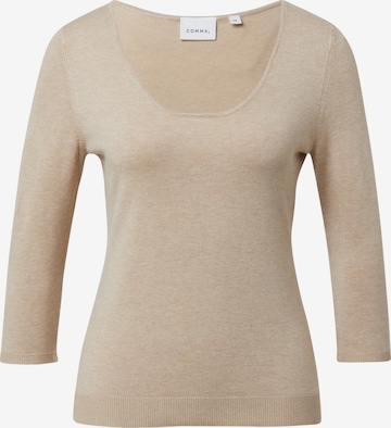 COMMA Trui in Beige: voorkant