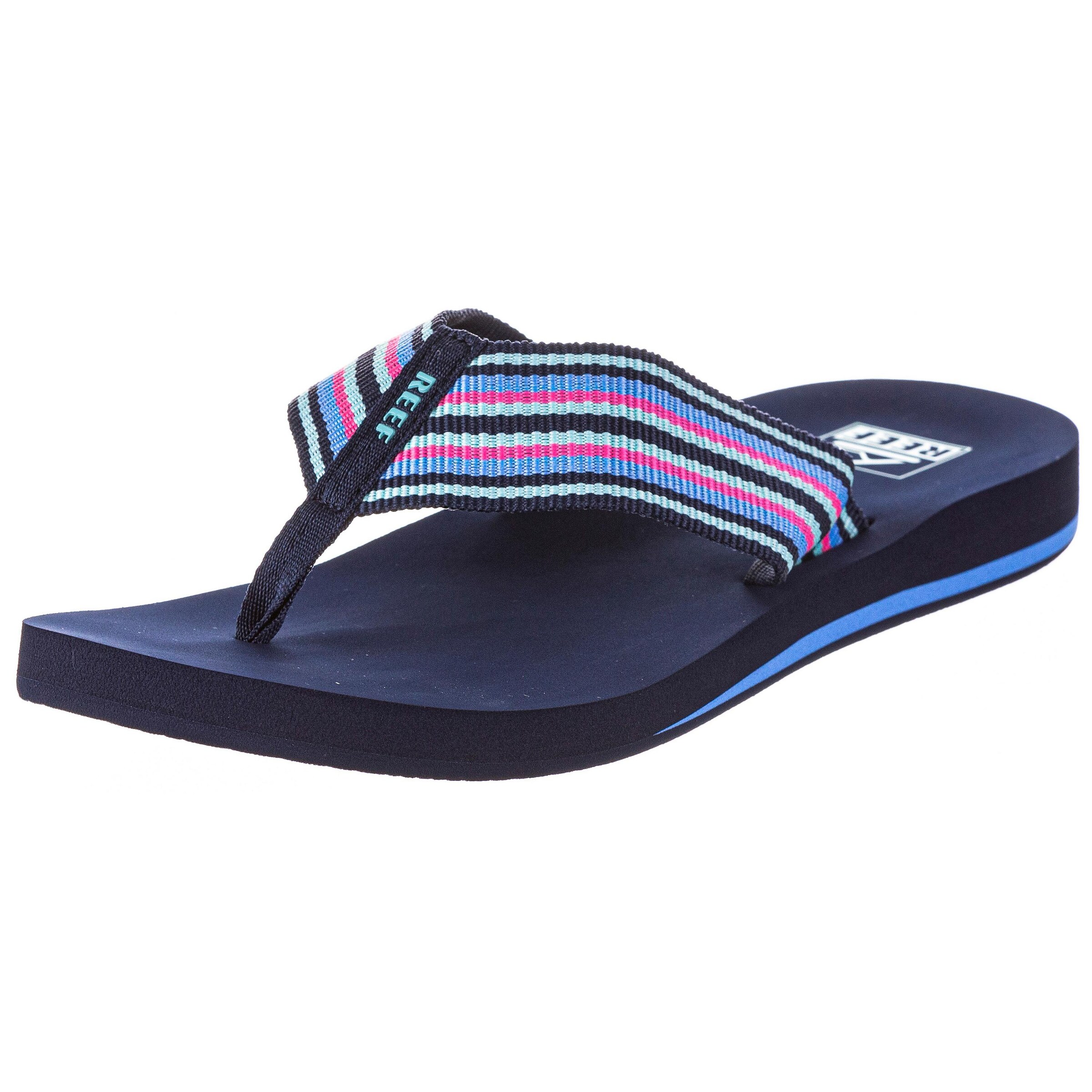 Claquettes / Tongs 'Spring Woven' REEF en bleu : devant