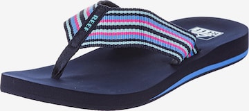 Claquettes / Tongs 'Spring Woven' REEF en bleu : devant