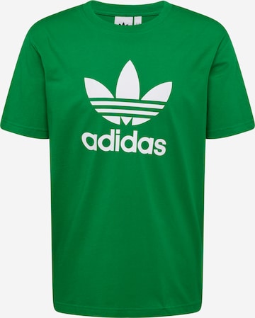 ADIDAS ORIGINALS Shirt 'Adicolor Trefoil' in Green: front