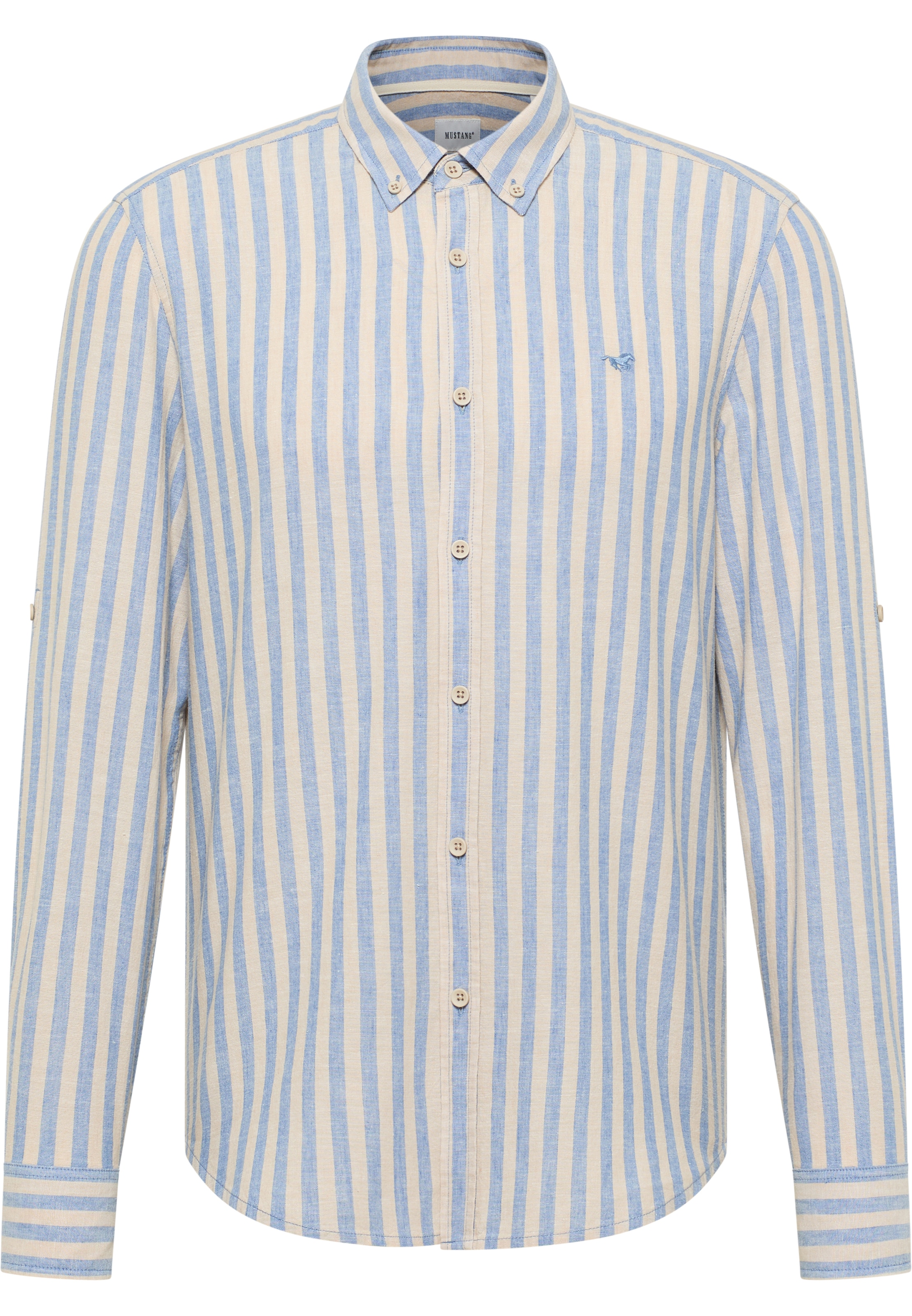 MUSTANG Slim Fit Hemd 'Rawlins' in Blau: Vorderseite