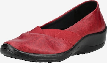 Chaussure basse Arcopedico en rouge : devant