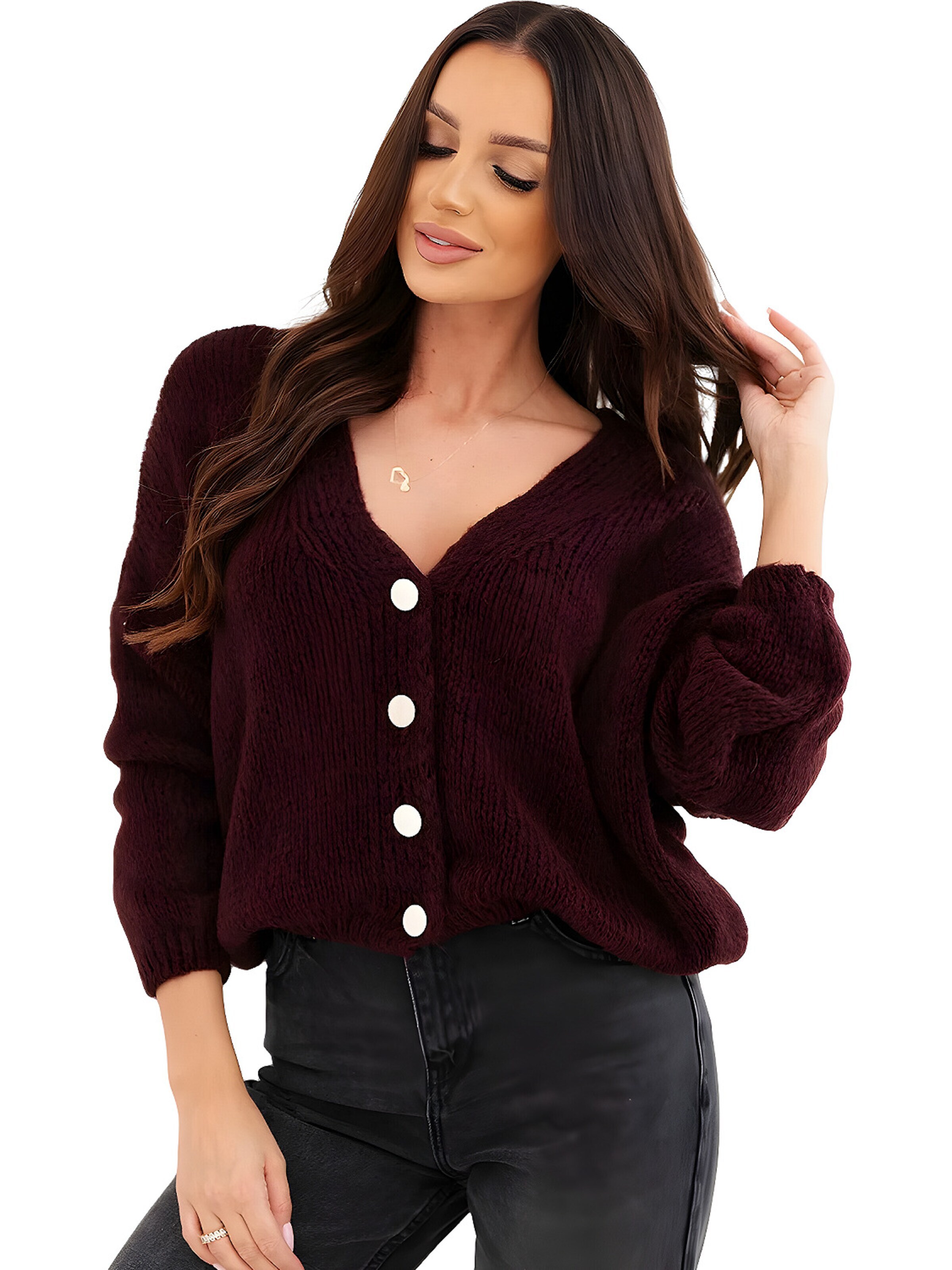 Lumera Kardigan 'Dolce' w kolorze czerwony