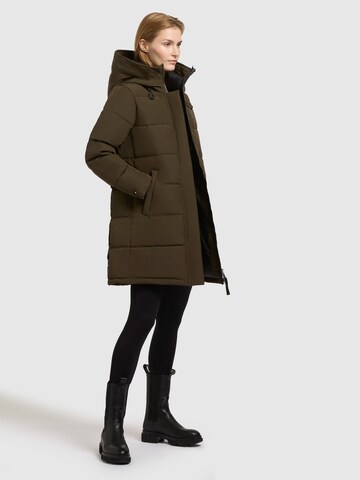 khujo - Sobretudo de inverno 'FALTD' em verde