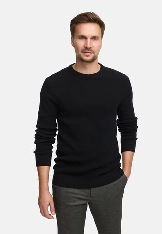 Pull-over 'JFTristan' JEFF en noir : devant