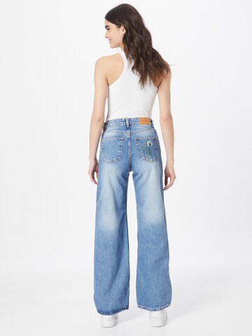 Monki Wide leg Τζιν σε μπλε