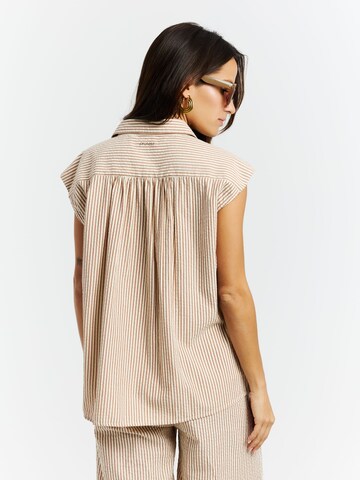 PROTEST Shirt 'PRTPeacy' in Brown
