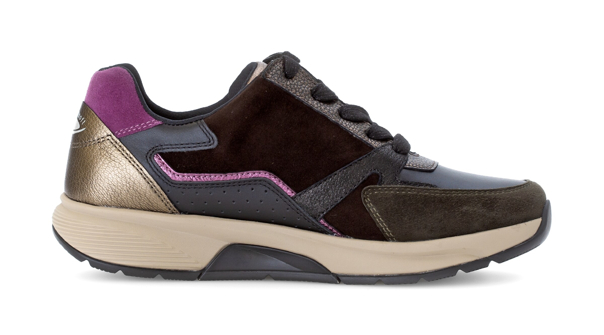 Gabor Rollingsoft Lace-Up Shoes in Brown