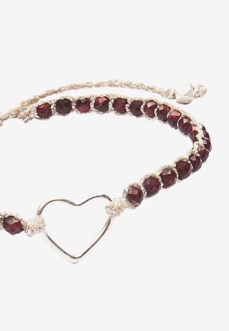 Bracelet 'Herz' Samapura Jewelry en rouge